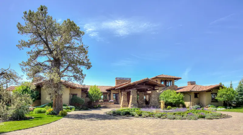 Aerial drone photograph of Central Oregon property