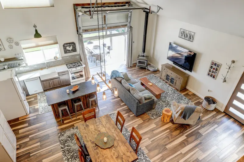 Outdoor living space listing photo — Central Oregon real estate photographer